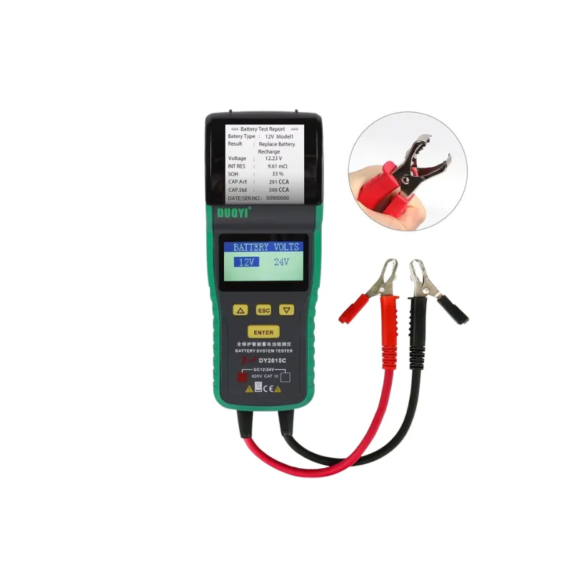 PROBADOR DE BATERIAS CON IMPRESORA 12 Y 24V