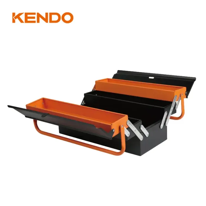 caja de herramientas de metal de 5 bandejas de 46 x 20 x 22.4 centimetros 4