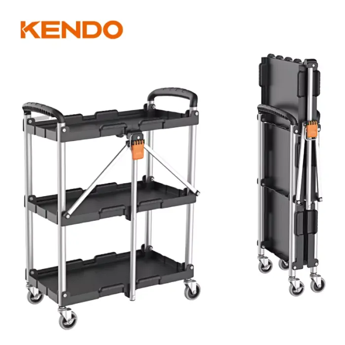 Caja de herramientas plegable de metal 65.8 x 42.5 x 85.5 cm 5