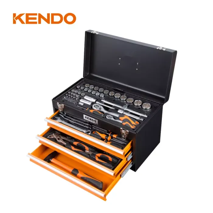juego de 86 herramientas con caja metalica kendo 1