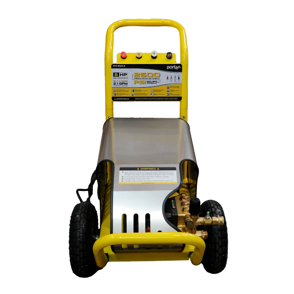 Hidrolavadora 5hp 2600psi 220v Monofasico cubierta metal 1