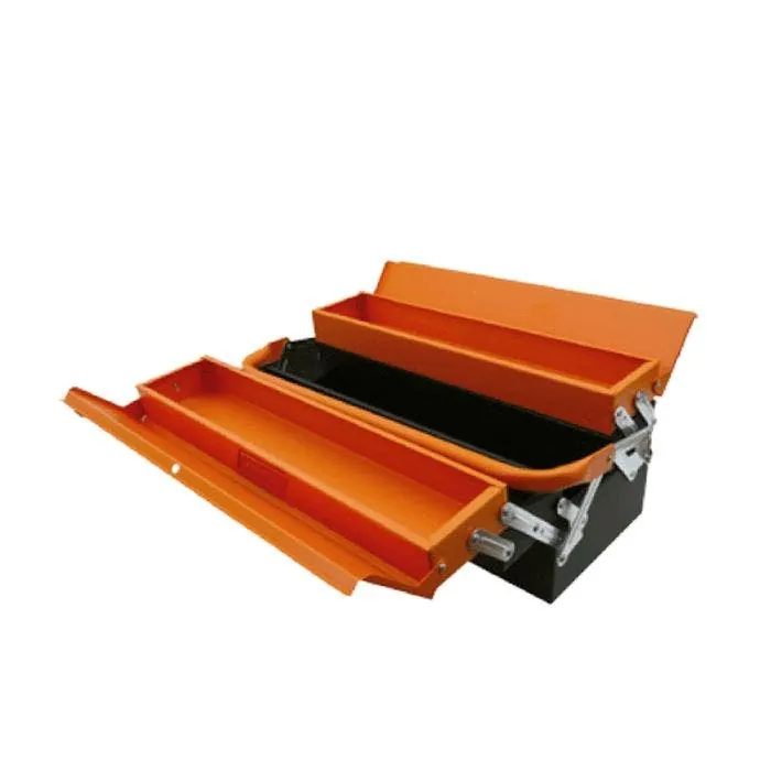 caja de herramientas de metal de 5 bandejas de 46 x 20 x 22.4 centimetros