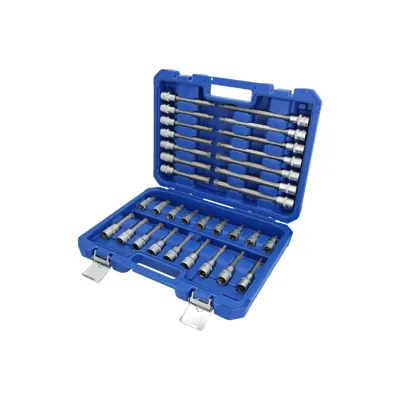 JGO DADOS PUNTA SPLINE 26 PZS CORTOS LARGOS EXTRA LARGO