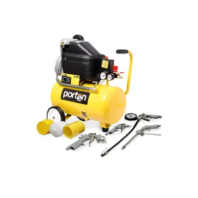 compresor de 2hp tanque de 24 litros motor 110v con 5 accesorios