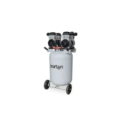 Compresor vertical dental silencioso sin aceite de 4hp y 120 litros